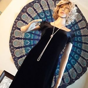 J.R.Nites Petites by Caliendo Black Velvet Gown